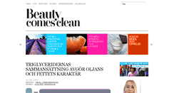 Desktop Screenshot of beautycomesclean.se